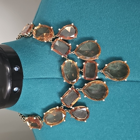 Banana Republic Jewelry - Elegant Banana Republic Necklace with Amber Stones